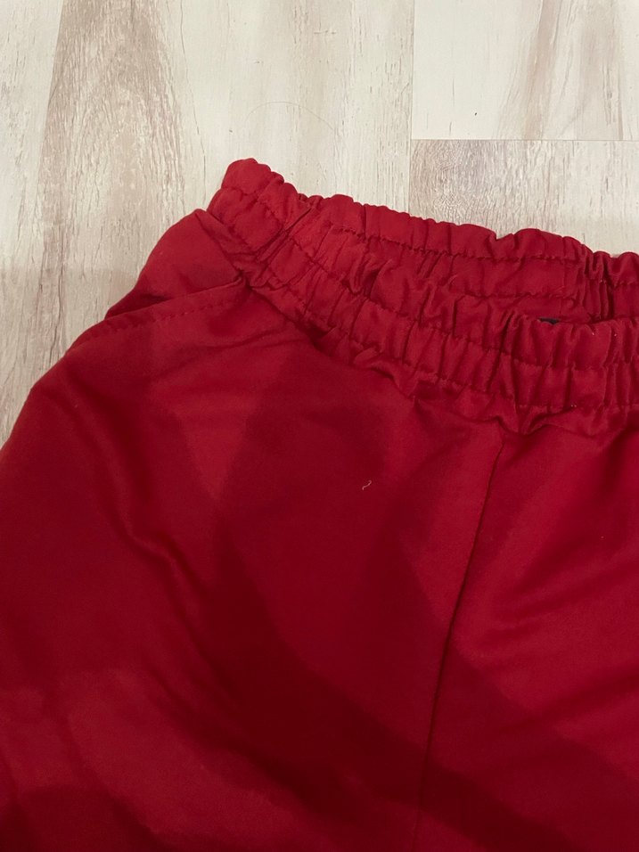 Kırmızı Mini Kadın Şort - Görsel 2