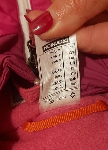 4 Yaş Beden Decathlon kar tulumu