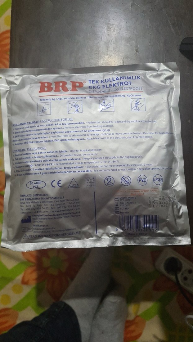 Tek Kullanımlık EKG Elektrot Pedi - 50 Adetli  30 paket - Görsel 2