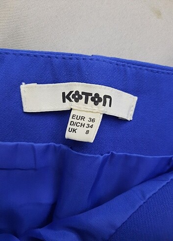 36 Beden Koton mavi etek