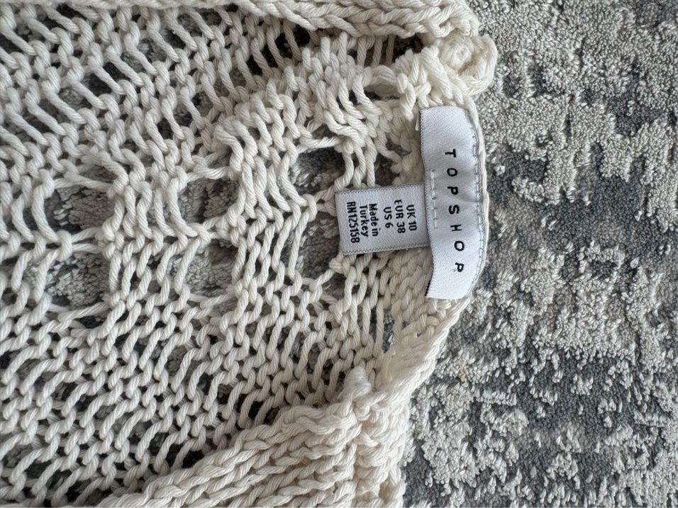 V Yaka Bohem Örgü Kadın Kazak - Görsel 3