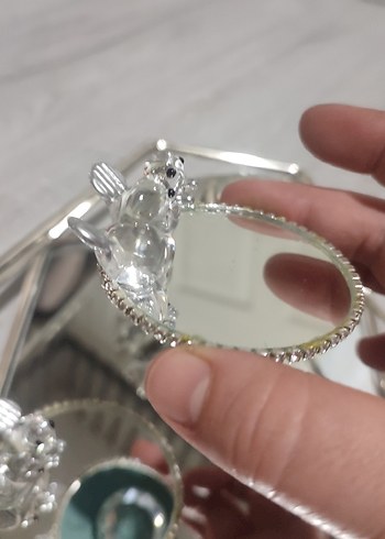 Nişan tepsisi bohem Çiçek Desenli Mor Gri Tepsi - Görsel 20