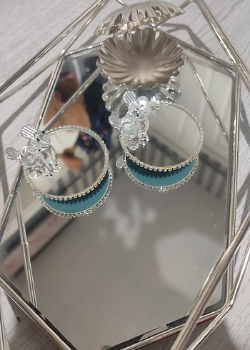 Nişan tepsisi bohem Çiçek Desenli Mor Gri Tepsi - Görsel 19