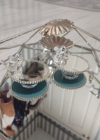 Nişan tepsisi bohem Çiçek Desenli Mor Gri Tepsi - Görsel 6