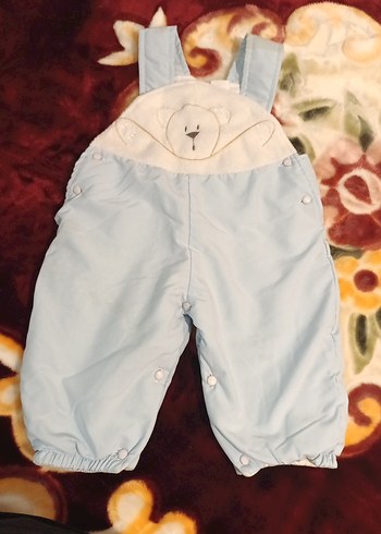 Düğmeli Bebek Erkek Mavi Polar Tulumu - Görsel 2