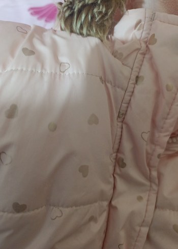 Kız Çocuk Kapüşonlu Kürklü Yelek - Görsel 5