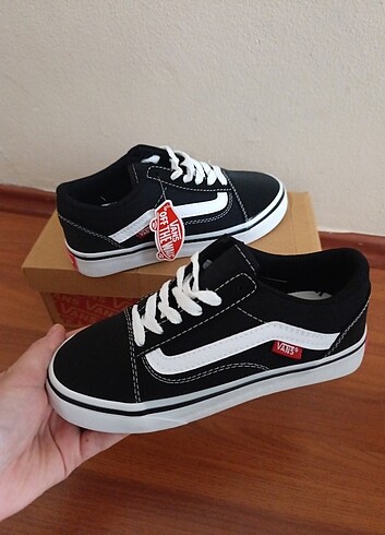 38 Beden Vans siyah spor ayakkabı
