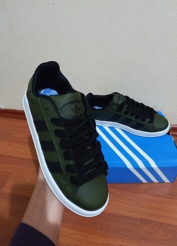 38 Beden haki Renk Adidas haki yeşil spor ayakkabı