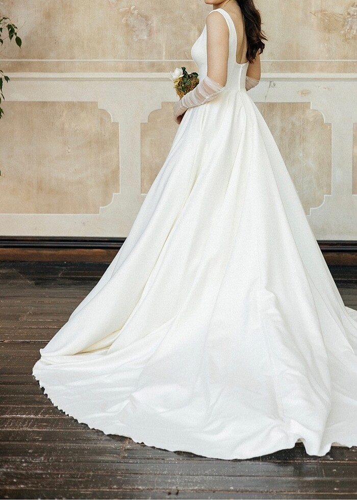 Aysira Saten gelinlik - Görsel 2