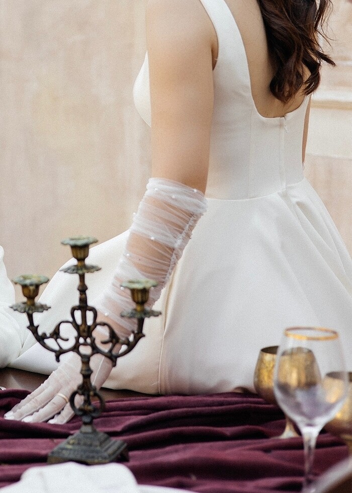 Aysira Saten gelinlik - Görsel 5