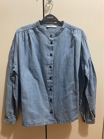 Denim oversize gömlek