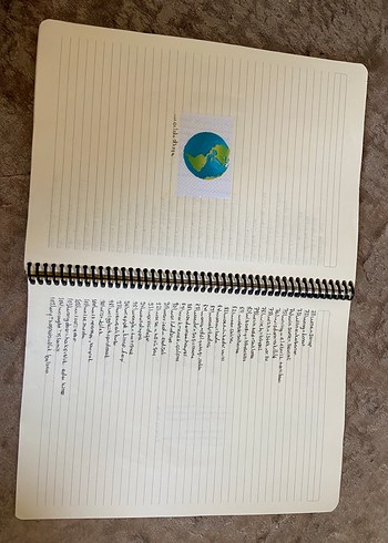 Sarı Pastel Renkli Spiralli El Yapımı İnglizce Sözlük - Görsel 5