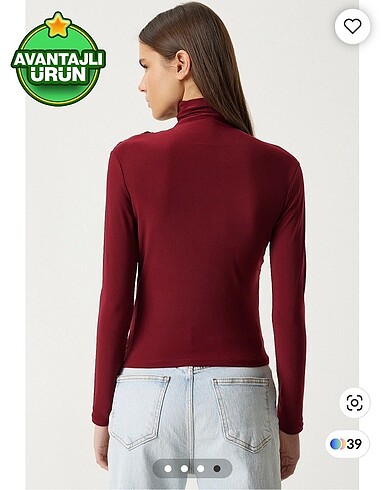 Diğer Jarse kumaş drapeli bordo body