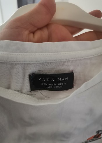 m Beden beyaz Renk Beyaz Pamuklu Erkek Oversize Tişört