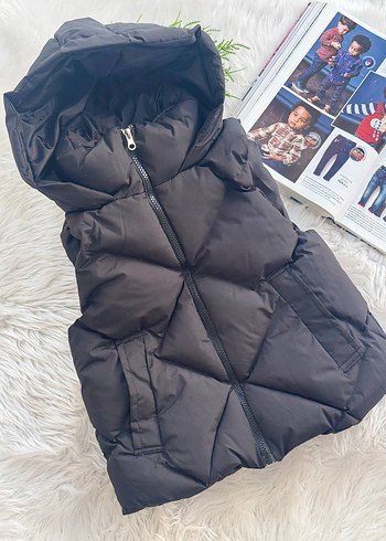 Fermuarlı Kapüşonlu Yeşil çocuk Yelek
5-14 yaş aralığında - Görsel 4