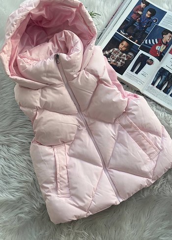 Fermuarlı Kapüşonlu Yeşil çocuk Yelek
5-14 yaş aralığında - Görsel 2