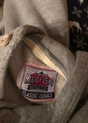 Gri Kapüşonlu Rahat Baskılı Sweatshirt - Görsel 2