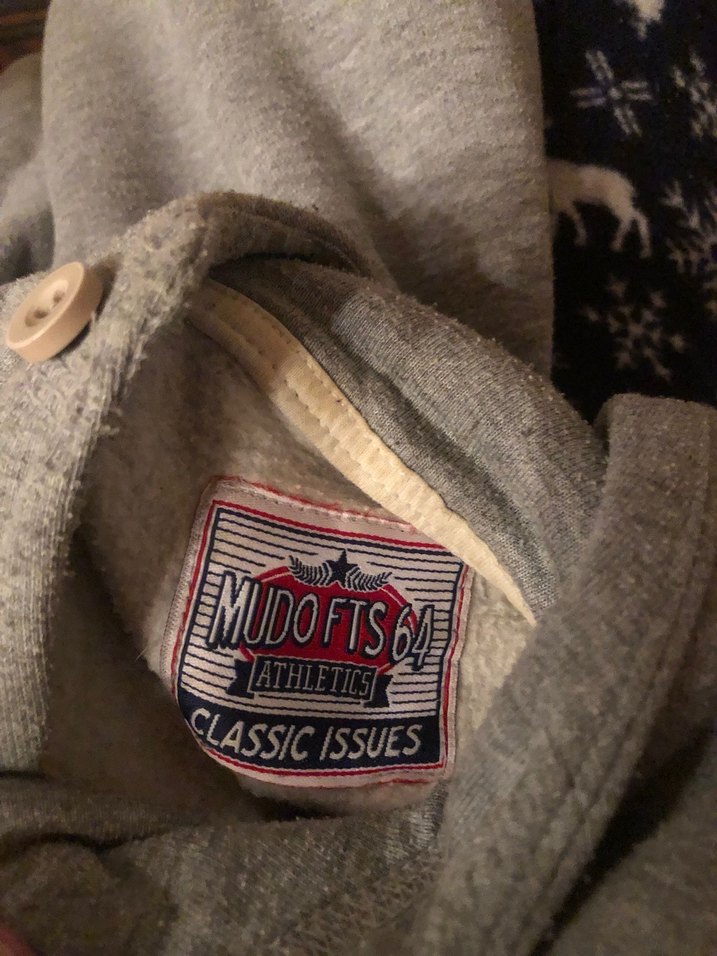 Gri Kapüşonlu Rahat Baskılı Sweatshirt - Görsel 2