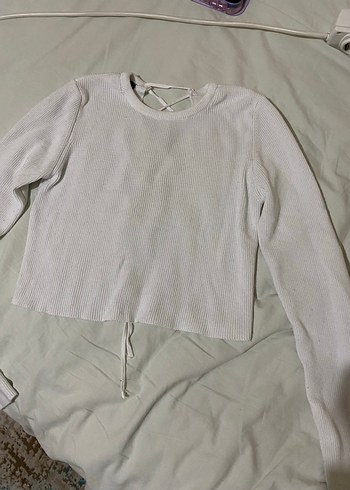 Sırt açık detaylı bluz - Görsel 2