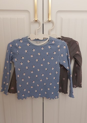 Kız Çocuk Pembe Uzun Kollu Fiyonklu Bluz - Görsel 3