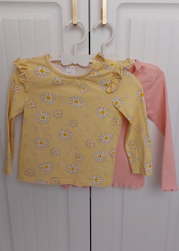 Kız Çocuk Pembe Uzun Kollu Fiyonklu Bluz - Görsel 2