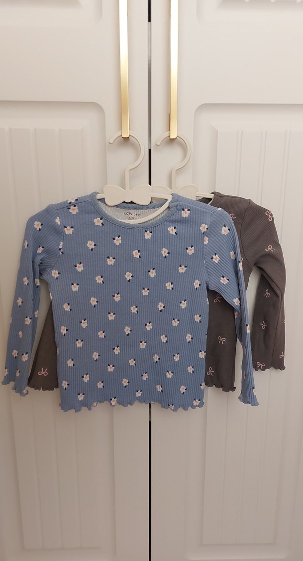 Kız Çocuk Pembe Uzun Kollu Fiyonklu Bluz - Görsel 3