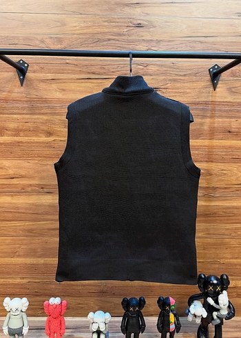 Siyah Fermuarlı Erkek Spor Yelek - Görsel 3