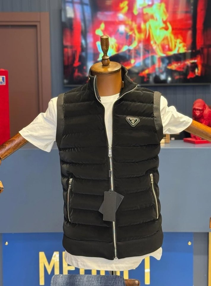 Siyah Fermuarlı Erkek Spor Yelek - Görsel 5