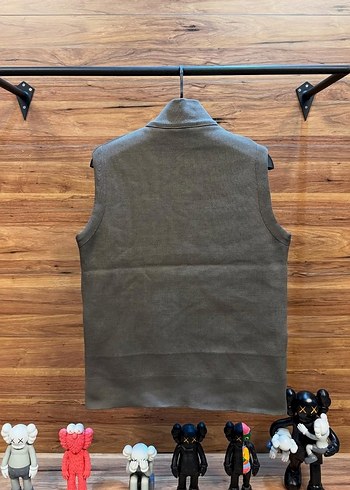 Kahverengi Fermuarlı Erkek Yelek - Görsel 2