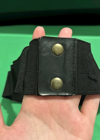 Siyah Gotik Deri Tokalı Kadın Kemer - Görsel 4