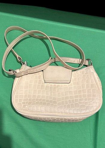 Bej Deri Kadın Omuz Çantası - Görsel 2