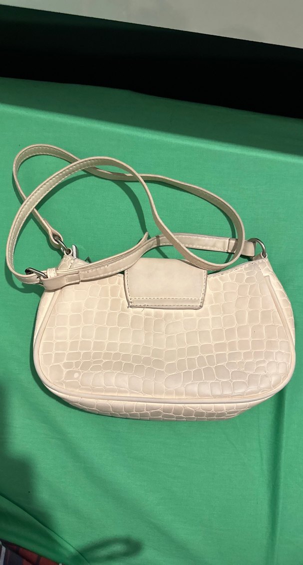 Bej Deri Kadın Omuz Çantası - Görsel 2