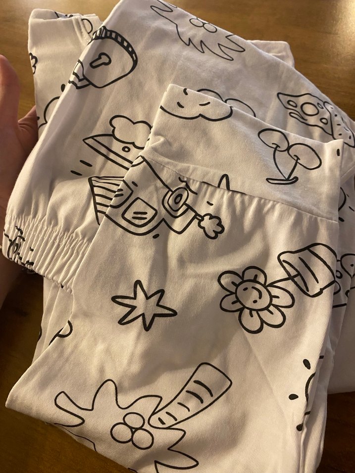 Beyaz Çocuk Boyama Tişörtü ve Keçeli Kalem Seti - Görsel 3