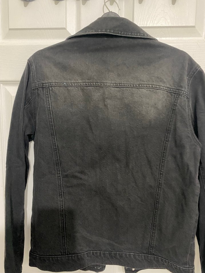 Siyah Düğmeli Denim Ceket - Görsel 3