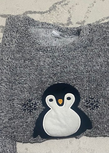 Gri peluş pijama takımı - Görsel 2