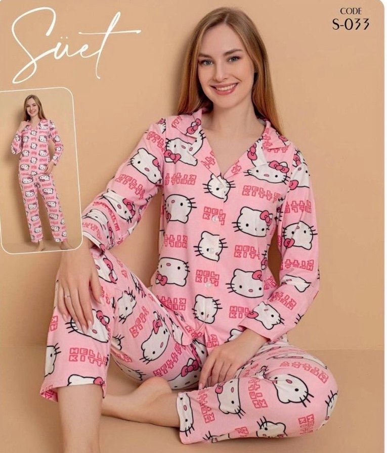 ANNE KIZ PİJAMA TAKIMI - Görsel 2