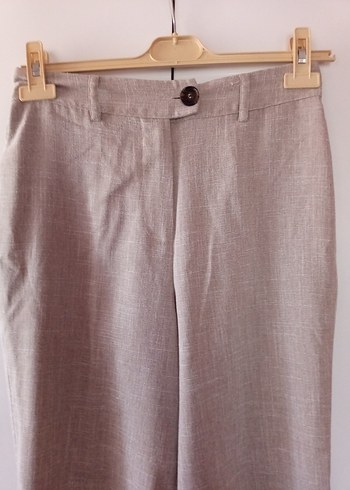 Bej Keten pantolon