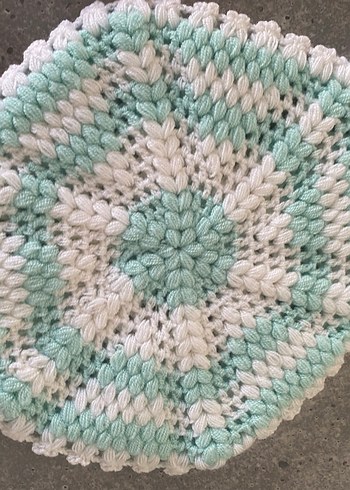 Renkli El Örgüsü Banyo Süngeri Banyo Lifi - Görsel 8