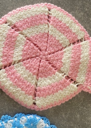 Renkli El Örgüsü Banyo Süngeri Banyo Lifi - Görsel 5