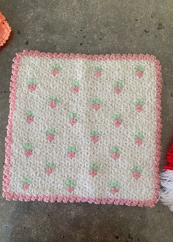 Renkli Örgü Banyo Süngeri Seti Örgü Lif - Görsel 7