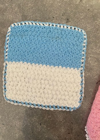 Renkli Örgü Banyo Süngeri Seti Örgü Lif - Görsel 5