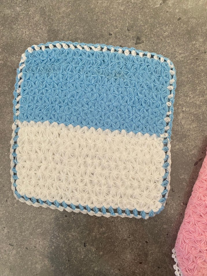 Renkli Örgü Banyo Süngeri Seti Örgü Lif - Görsel 5