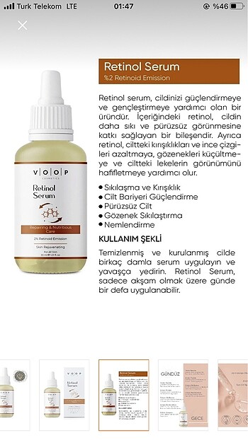  Beden Renk Retinol serum