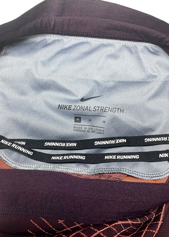 m Beden NIKE M BEDEN ZONAL STRENGTH BORDO DESENLİ TAYT ORİJİNAL