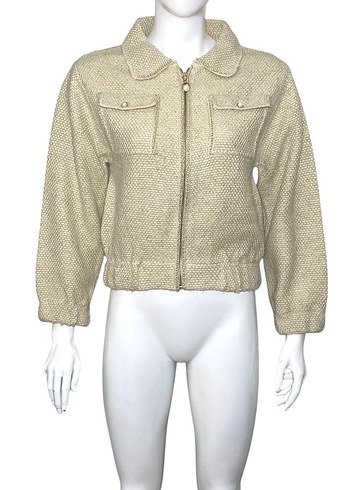 Joie JOIN US S/M BEDEN GOLD SİMLİ BOMBER TRİKO CEKET / HIRKA ORJ