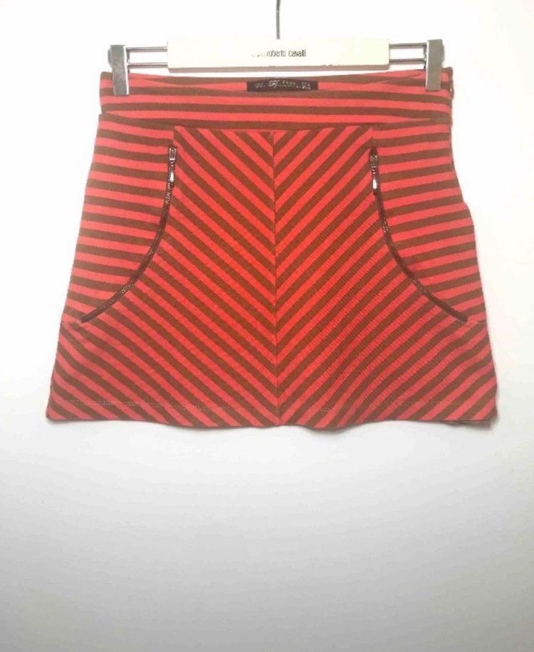 ZARA S BEDEN ÇİZGİLİ ETEK ORİJİNAL - Görsel 3