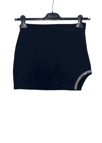 EYYO ATELIER 34 BEDEN TAŞ DETAYLI YIRTMAÇLI MİNİ ETEK YENİ - Görsel 11