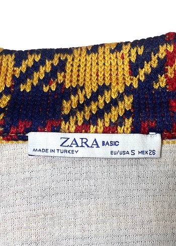 ZARA S BEDEN RENKLİ TRİKO HIRKA ORJ - Görsel 11
