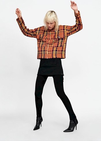 ZARA S BEDEN RENKLİ TRİKO HIRKA ORJ - Görsel 3