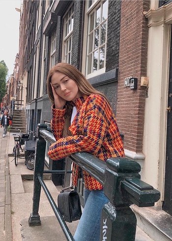 ZARA S BEDEN RENKLİ TRİKO HIRKA ORJ - Görsel 4